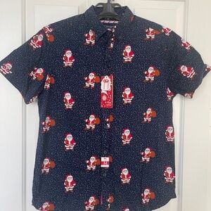 Santa Claus Button Down Shirt